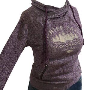 [Techstyles] Purple Winter Park Colorado Hoodie